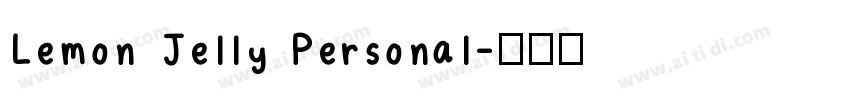 Lemon Jelly Personal字体转换